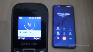 Incoming call & Outgoing call at the Same Time Samsung 1200R +HONOR 8X