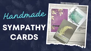 3 NEW Handmade Sympathy Cards