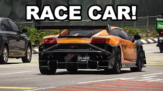 SUPERCARS in MALAYSIA | Lamborghini Super Trofeo GT3 Race Car on the streets!