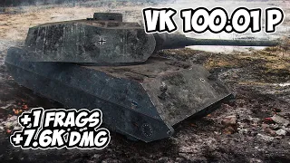 VK 100.01 P - 1 Frags 7.6K Damage - Uncontrolled! - World Of Tanks