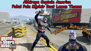 Captain America Menggunakan Palu Mjolnir Milik Thor Untuk Melawan Thanos