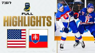 Slovakia vs  USA FULL HIGHLIGHTS - 2024 World Juniors