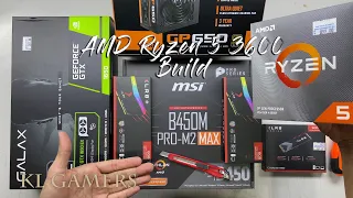 AMD Ryzen 5 3600 msi B450M PRO-M2 MAX PNY XLR8 GTX 1650 DLM22 Gaming Build Benchmark