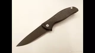 Широгоров Флиппер Ф95 Блэквош из Китая. Shirigorov F95 China Blackwash (stonewash). Обзор ножа.