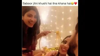 Saboor aly and Kinza hashmi are best friends