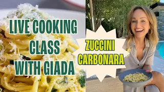 Live Cooking Class with Giada: Zucchini Carbonara