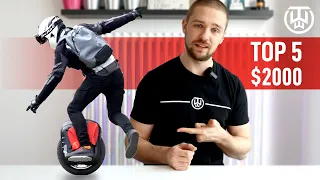 5 BEST ELECTRIC UNICYCLES UNDER $2000