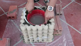 Amazing Carft Ideas - Tip Make A Plant Pot From Egg Carton And Cement