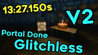 Portal Done Glitchless V2 in 13:27.150