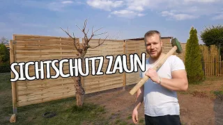 Sichtschutz Zaun aufstellen | !!!BESCHREIBUNG LESEN!!!  | #somach´madas