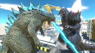 Godzilla Monsterverse and heisei VS SpaceGodzilla! - Animal Revolt Battle Simulator