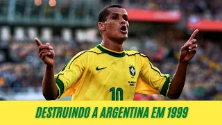 RIVALDO HUMILHANDO a Argentina em 1999