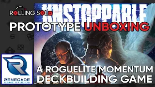 Unstoppable | Prototype Unboxing | A Roguelike Momentum Deckbuilding Game!