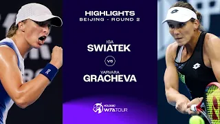 Iga Swiatek vs. Varvara Gracheva | 2023 Beijing Round 2 | WTA Match Highlights