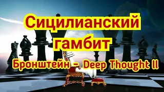 24) Сицилианский гамбит.         Бронштейн - Deep Thought ll, Пало-Альто, 1992.Левитан или Дали??