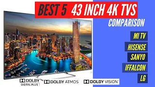 BEST 43 INCH 4K TV 2020 ⚡ COMPARISON BETWEEN 6 TV'S ⚡ BEST 43 INCH SMART TV