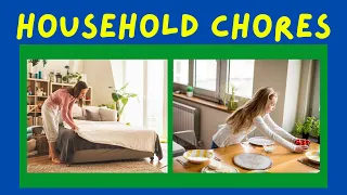 HOUSEHOLD CHORES -LEARN ENGLISH VOCABULARY
