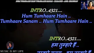 Hum Tumhare Hain Tumhare Sanam Karaoke With Scrolling Lyrics Eng. & हिंदी