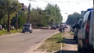 ЛУГАНСК 06 08 2016 LUGANSK Взорван джип Плотницкого в Луганске
