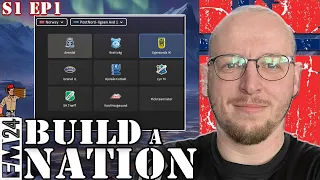 EPISODE ONE OF BUILD A NATION IN NORWAY | LETS PLAY FOOTBALL MANAGER 2024