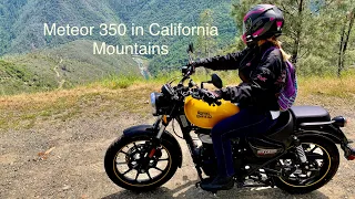 Royal Enfield Meteor 350 ride through California Mountains