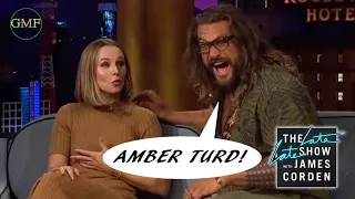 Jason Momoa talks about Amber Heard on James Corden DUB