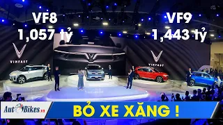 Sửng sốt VinFast bỏ xe xăng; giá VF8, VF9 từ 1,057 tỷ đồng