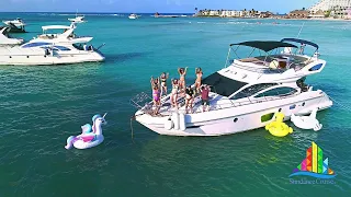 🔴Private yacht rental in Cancun for charter - Tour Isla Mujeres, Tulum, Cozumel, Playa Carmen -Party