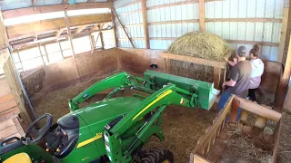 Round Bale Feeder had to go - Not good for Baby Goats