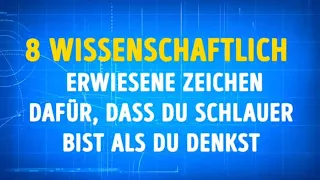 diese 10 Zeichen zeigen das du intelligenter bist als du denkst