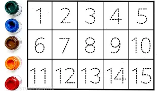 123 numbers, Counting, numbers, 1 to 20 numbers, numbers song, Alphabet  - 408
