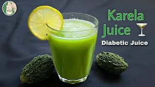 1 minute Karela Juice | Diabetic Juice | Healthy Bitter melon / Gourd Juice recipe | Sattvik Kitchen