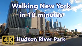 【4K】Walking New York #109 | Hudson River Park | From Pier 86 to Pier 79 | Midtown Manhattan