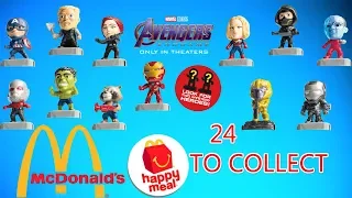 Avengers Endgame Mcdonald's 2019 Happy Meal Display! Total 24 To Collect