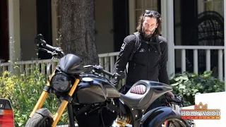 Keanu Reeves rides $80K ARCH motorcycle in Los Angeles [PICS]