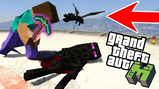 MINECRAFT in GTA 5 FUNNY MOD