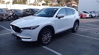 Tam's, 2021 Mazda CX-5 "Grand Touring" in Snowflake White is at Capistrano Mazda!