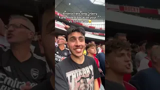 Arsenal fans sing “Harry Kane he left because your…” Vs Tottenham #harrykane #tottenham #arsenal