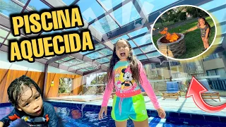 UM DIA INTEIRO NO HOTEL EM GRAMADO * Na piscina aquecida*