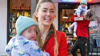 Amber Heard’s Joyful Day with Daughter Oonagh in Madrid