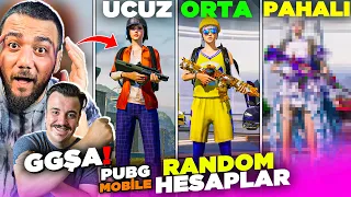 10 TL VS 5000 TL RANDOM İZLEYİCİ HESAP SATIN ALMA! PUBG Mobile GGŞA