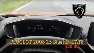 Peugeot 2008 1.5 BlueHDi 130 EAT8 GT line - consumption on 130 km/h