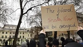 Angry protests in London following Saudi executions