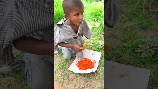 poor and hungry boy