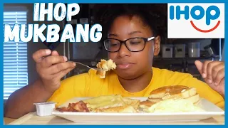 IHOP MUKBANG | Pancakes, Hashbrowns, Eggs & Bacon | Eat With Me | 먹방