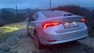 Новая Octavia - матричный LED, как светит и едет Skoda Crystal lighting?