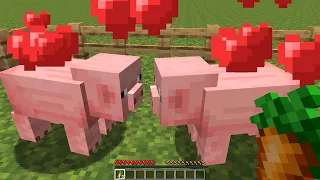 I added mob breeding animations to Minecraft