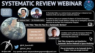 UKSpaceLabs-SGAC SMLS Systematic Review Webinar 2020