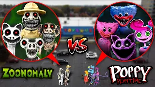Drone Catches ZOONOMALY MONSTERS VS POPPY PLAYTIME CHAPTER 3 MONSTERS!!