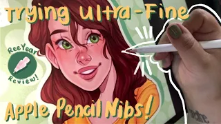 A FINE point Apple Pencil TIP?! | Trying the Fine Point ReeYear Nibs!